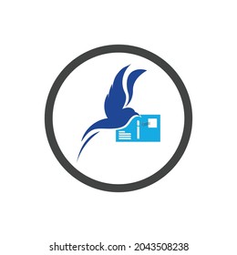 ilustración vectorial del diseño del logotipo del Día Mundial del Post