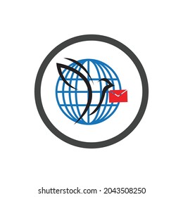 vector illustration of World Post Day logo design