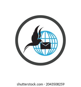 ilustración vectorial del diseño del logotipo del Día Mundial del Post