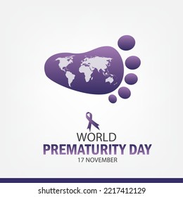 Vector Illustration of World Premature Day. Simple and Elegant Design