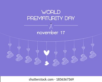 Vector illustration of World Prematurity Day.