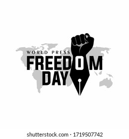 Vector illustration of World Press Freedom Day. to be used on Greeting Cards, Posters and Banners