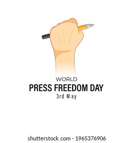 Vector illustration for world press freedom day-3rd May