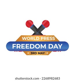 Vector illustration of World Press Freedom Day. to be used on Greeting Cards, Posters and Banners, world press freedom day logo unit vector design