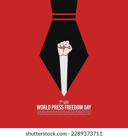 Vector illustration for World Press Freedom Day May 3