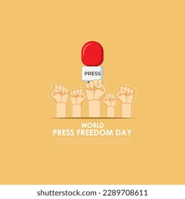 Vector illustration for World Press Freedom Day May 3