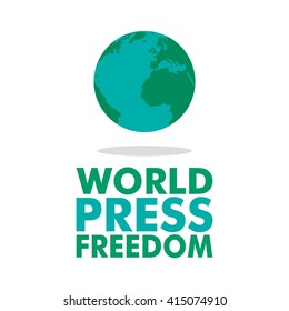 Vector illustration of world press freedom day event