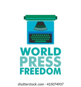 Vector illustration of world press freedom day event