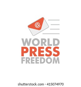 Vector illustration of world press freedom day event
