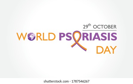Vector Illustration for World Psoriasis Day observed on 29th October