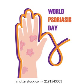 Vector Illustration of World Psoriasis Day observed on 29th October