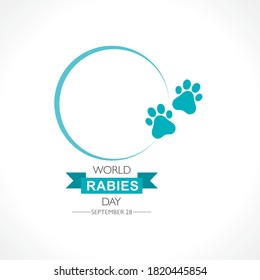 Vector Illustration of World Rabies Day concept observed on September 28th