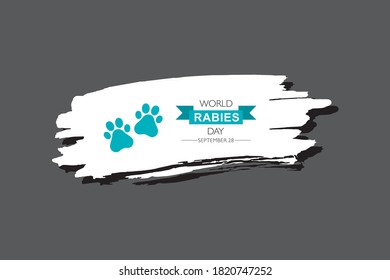 Vector Illustration of World Rabies Day concept observed on September 28th