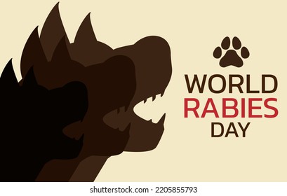 Vector Illustration of World Rabies Day concept observed on September 28th