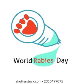 Vector Illustration of World Rabies Day concept observed on September 28th