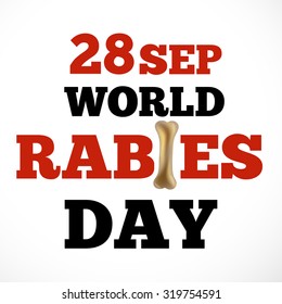 Vector illustration for World Rabies Day Background.