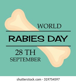 Vector illustration for World Rabies Day Background.