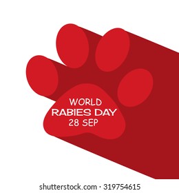 Vector illustration for World Rabies Day Background.