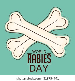 Vector illustration for World Rabies Day Background.