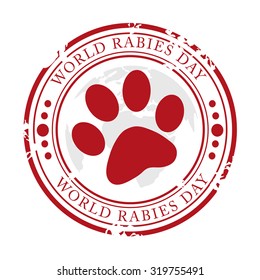Vector illustration for World Rabies Day Background.