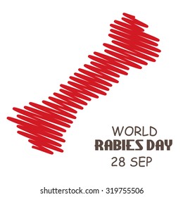 Vector illustration for World Rabies Day Background.