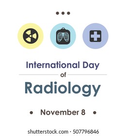 Vector Illustration For World Radiology Day In November