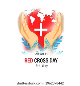 vector illustration for world red cross day-8th May