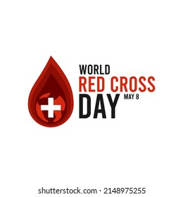 Vector illustration of world red cross day design background.