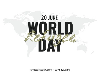 Vector Illustration of World Refugee Day 
