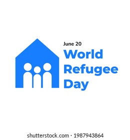 Vector illustration for World Refugee Day social media post and poster template - Powered by Shutterstock - Get 15% off with code: PIKWIZARD15