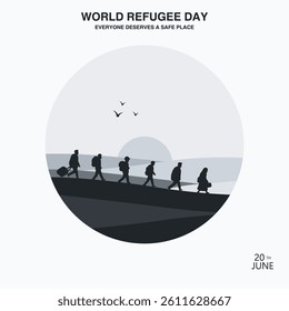 Vector illustration for World Refugee Day
