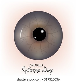 Vector illustration for World Retina Day Background.