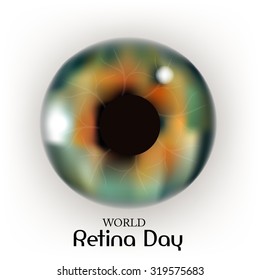 Vector illustration for World Retina Day Background.