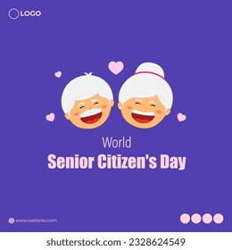 Vector illustration for World Senior Citizen's Day