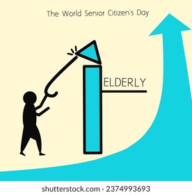 vector illustration of World Senior Citizen's Day