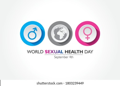 Vector Illustration Of World Sexual Health Day Concept Which Is Held On September 4th