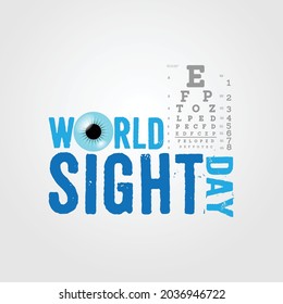 Vector illustration for World Sight Day.