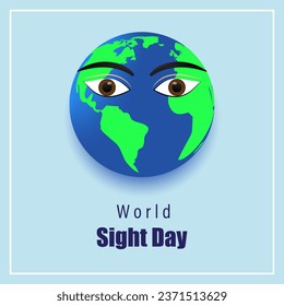 Ilustración vectorial del cartel del Día Mundial de la Vista