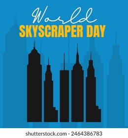 vector illustration for world skyscraper day background