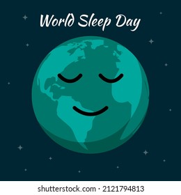 Vector illustration for World  Sleep Day