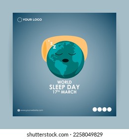 Ilustración de vectores para el Día Mundial del Sueño