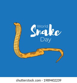 vector illustration for world snake day
