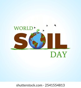 Vector illustration of World Soil Day social media template