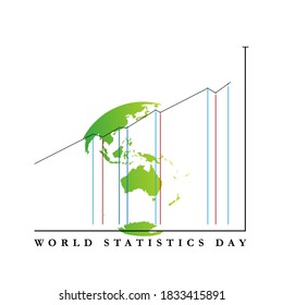 vector illustration World statistics day. Suitable for banner, web, poster, template