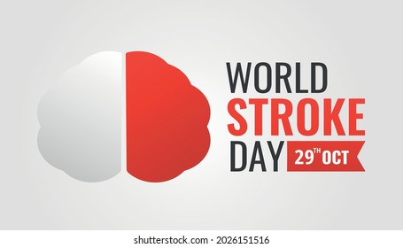 Vector Illustration of World Stroke Day.
