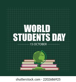 Vector illustration of World Students Day. Good for World Students Day. Simple and elegant design