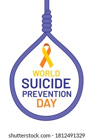 vector illustration world suicide prevention day poster design