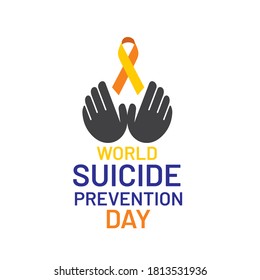 vector illustration world suicide prevention day poster design