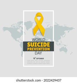 Vector Illustration of world suicide prevention day. 
