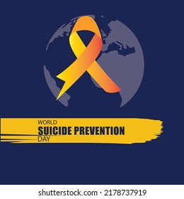 Vector illustration of World Suicide Prevention Day. Simple and elegant design